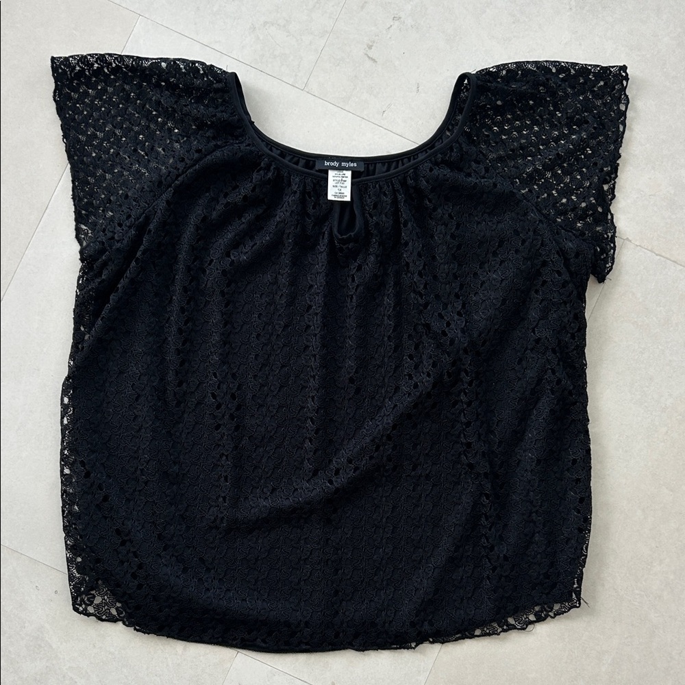 Brody Myles Black Lace Women's Blouse